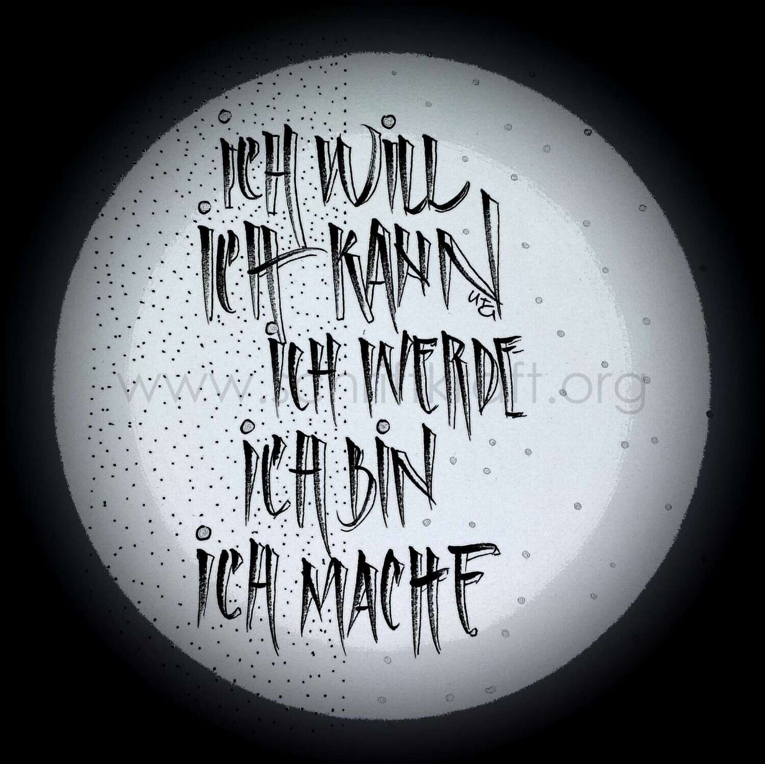 ich will - ich kann - ich werde - ich bin - ich mache