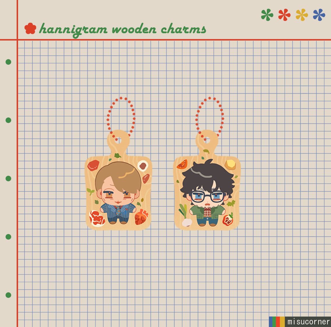 Hannigram Wooden Charms