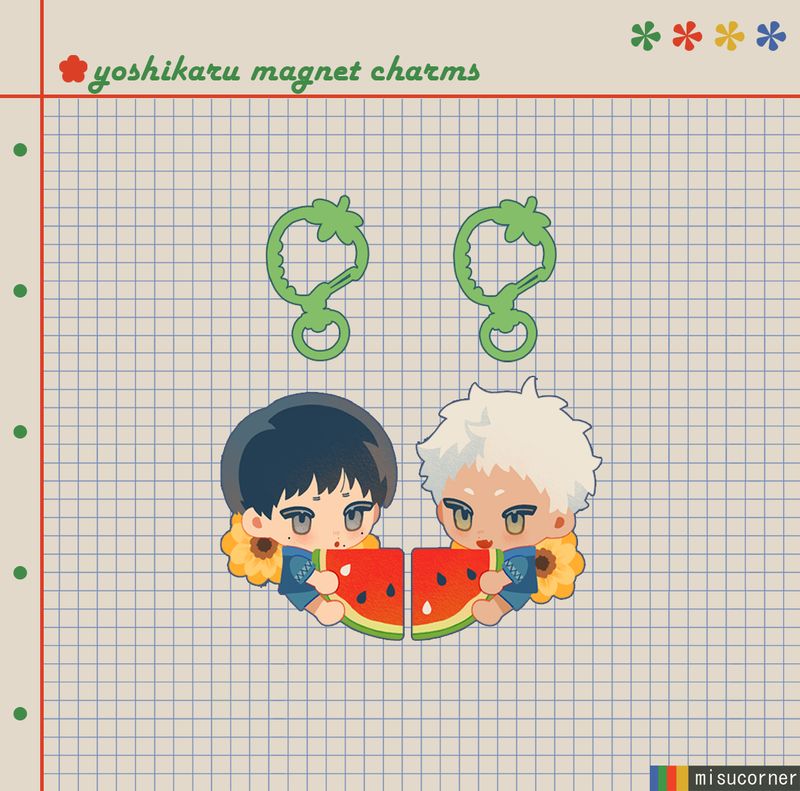 TSHD Watermelon Magnet Pair