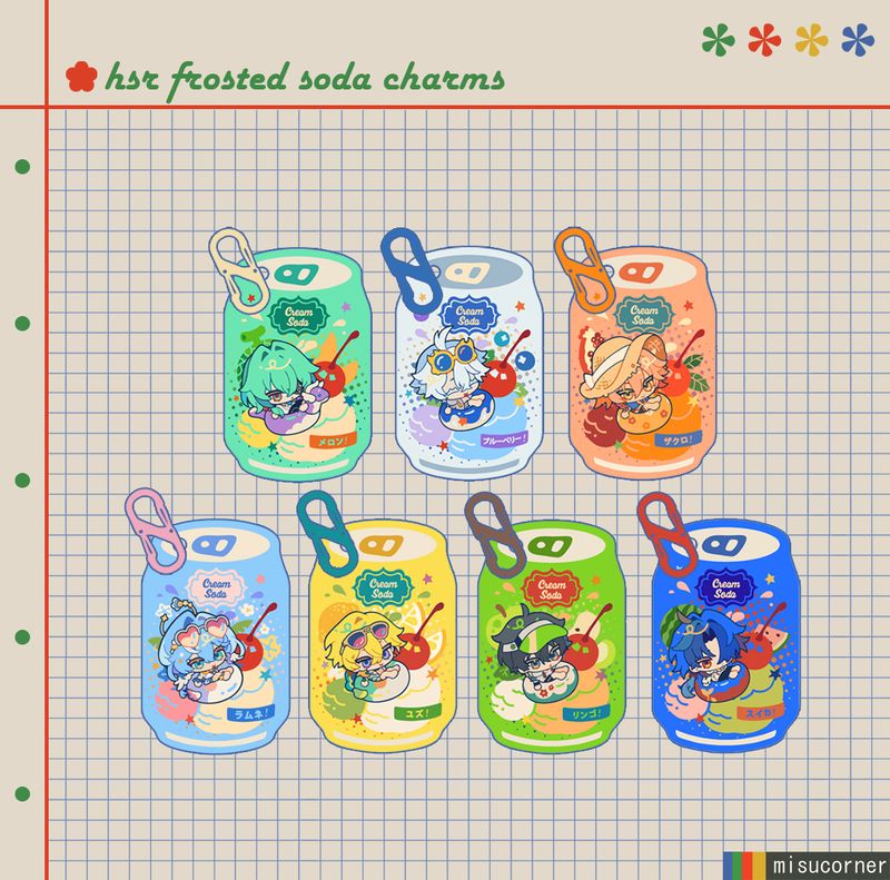 HSR Frosted Soda Charms
