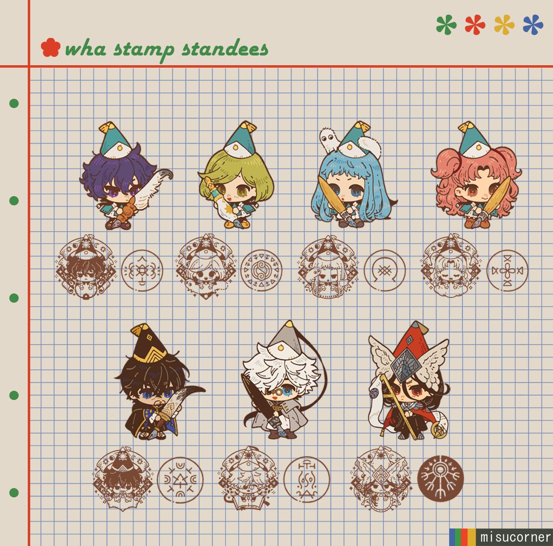 Witch Hat Atelier Stamp Standees