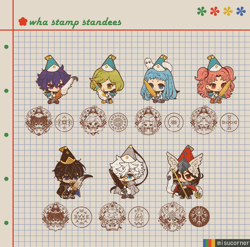 Witch Hat Atelier Stamp Standees