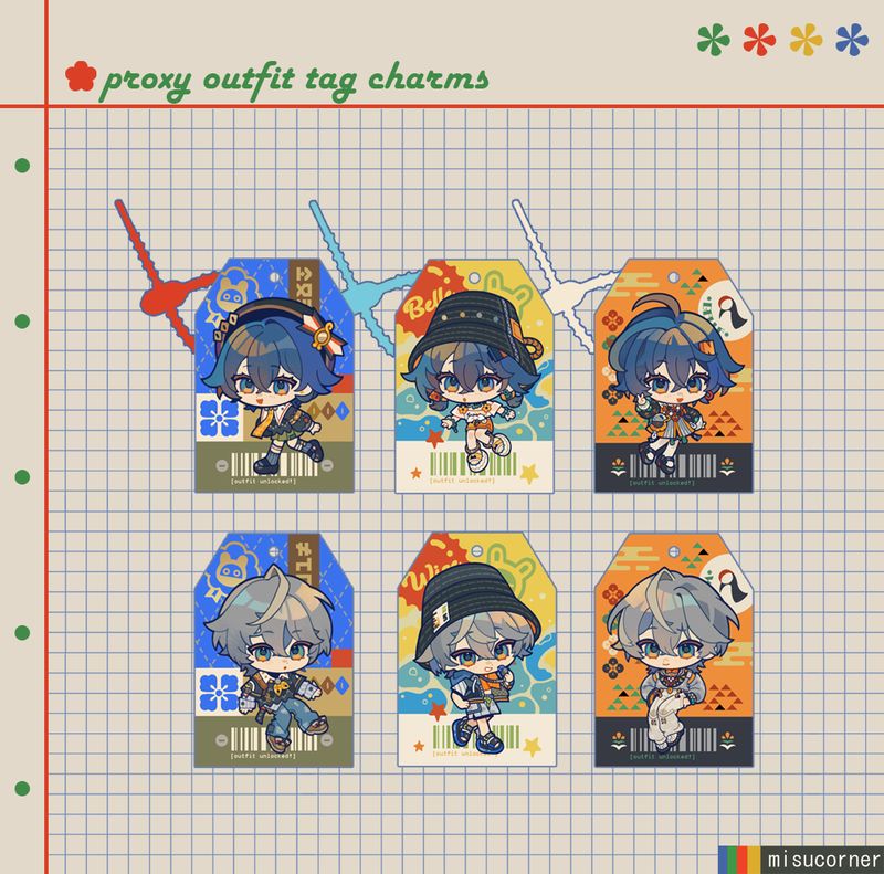 ZZZ Proxy Outfit Tag Charms