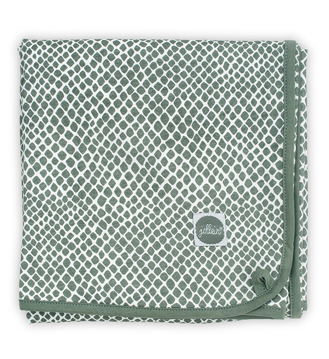 Jollein Dekentje Jersey - Snake Ash Green