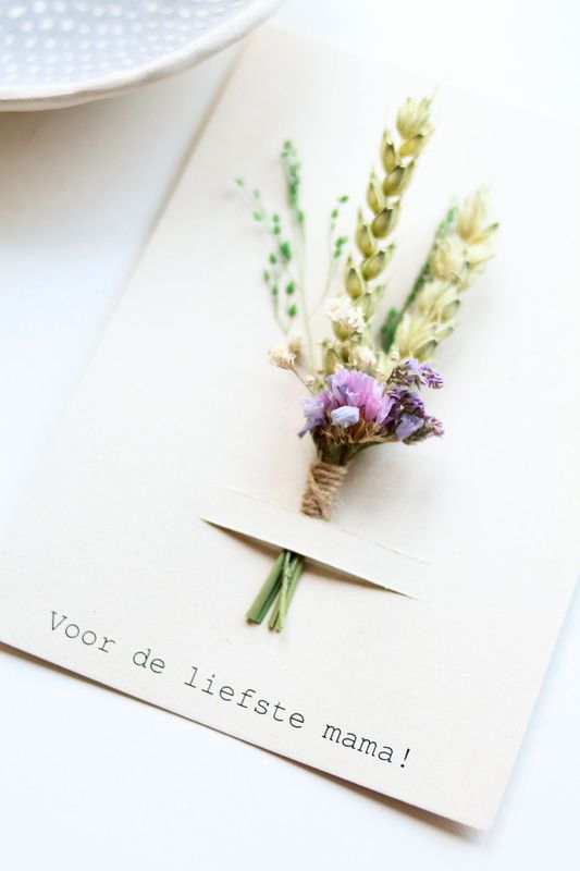 Mini Droogboeketje - Liefste Mama!