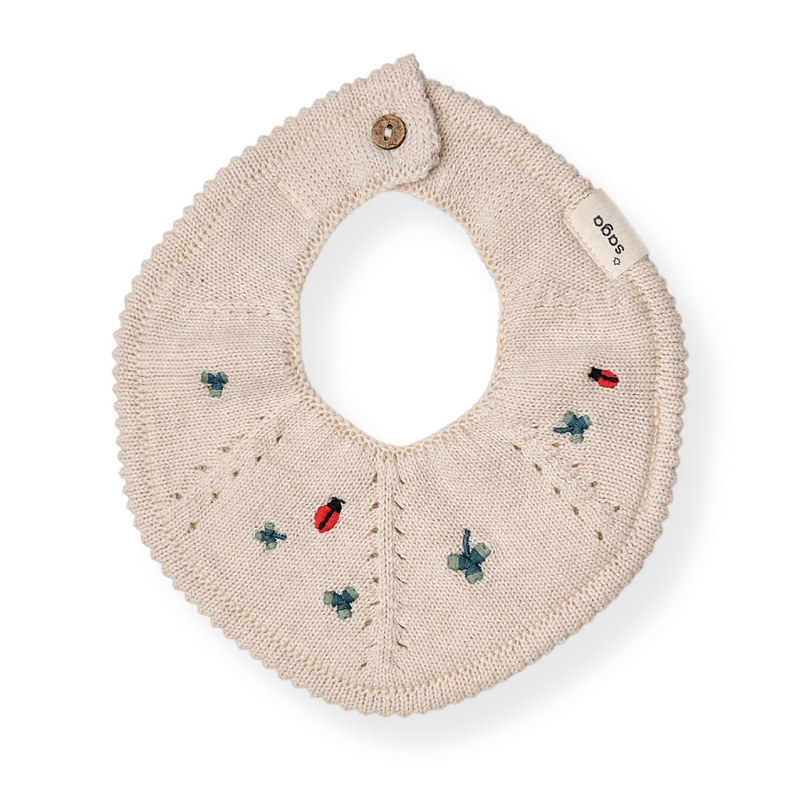 Gebreide Slab Flora - Clover on Cream