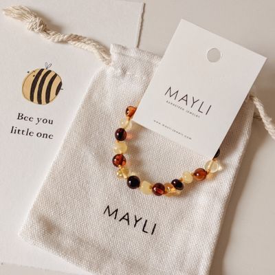 Baby Armbandje Barnsteen - Mix