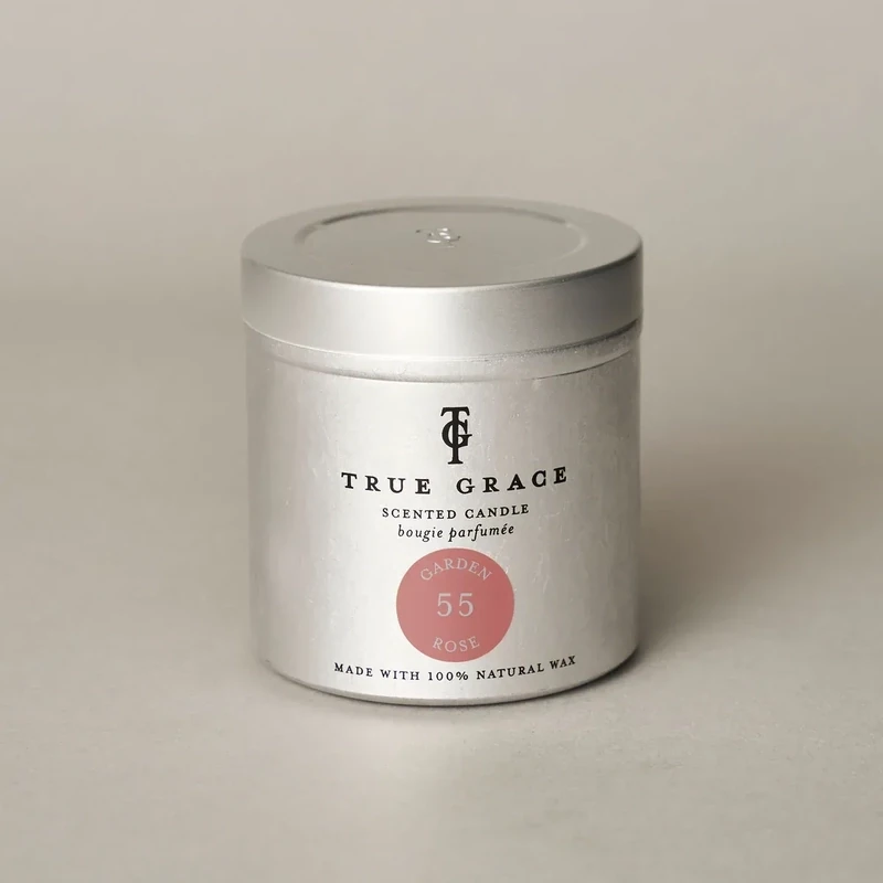 GARDEN ROSE TIN CANDLE