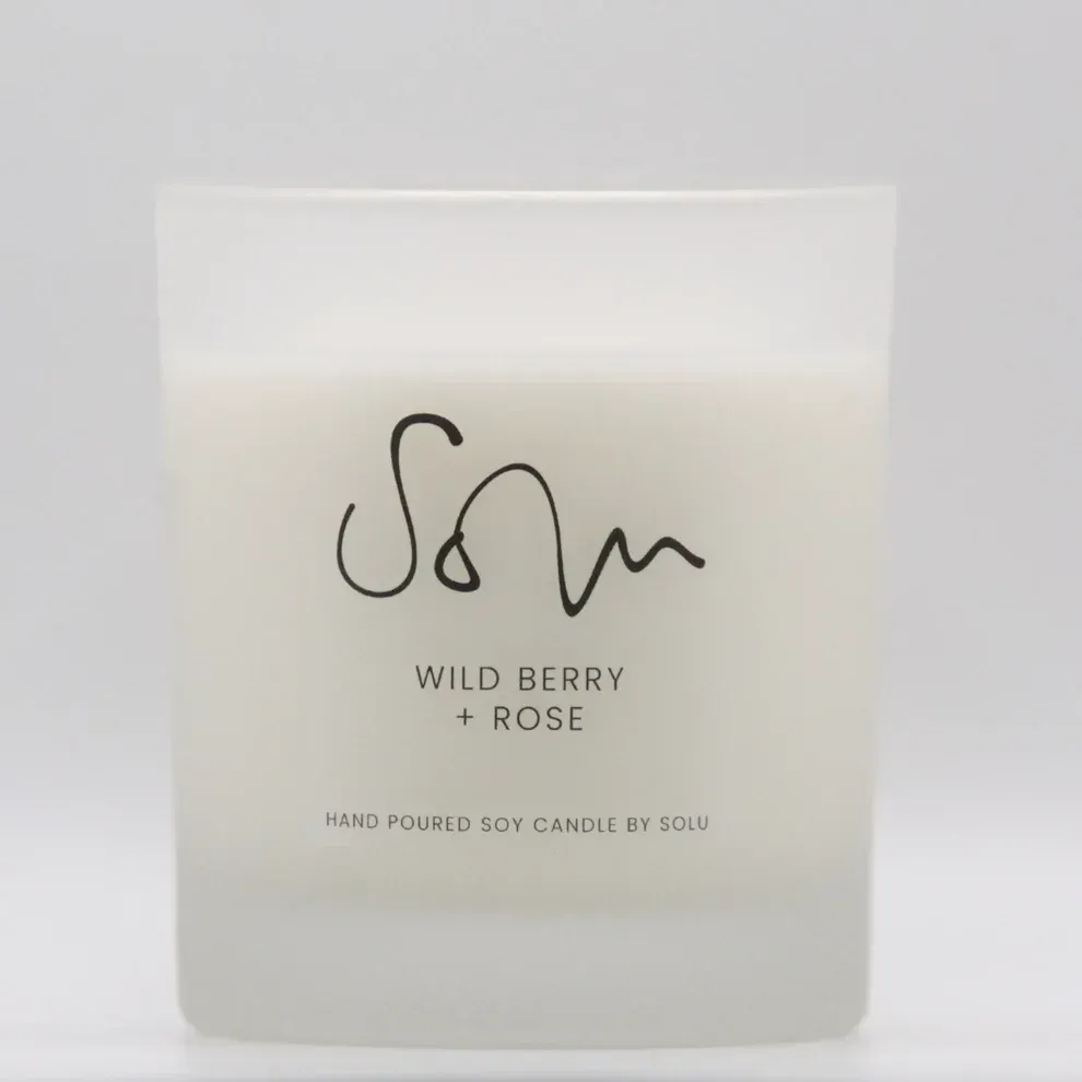 Wild Berry + Rose Soy Wax Candle 125g