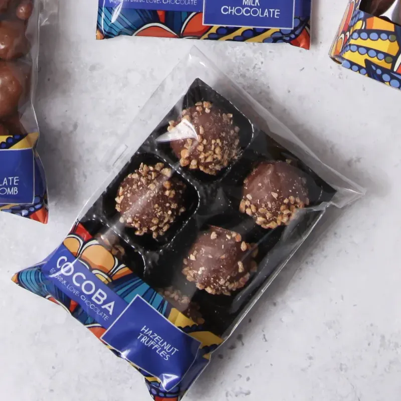 Hazelnut Chocolate Truffles (6 truffles)