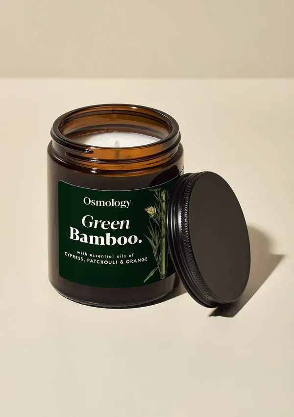 Green Bamboo Scented Jar Candle Green Bamboo Scented Jar Candle
