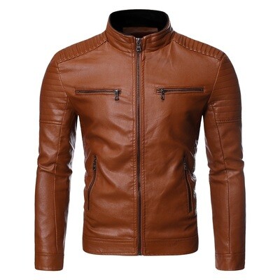 Fashion Slim Pu Jacket