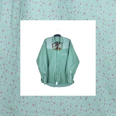 Vintage Embroidered Long Sleeve Shirt | XL