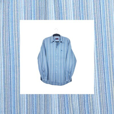 Vintage Kappa Striped Long Sleeve Shirt | L