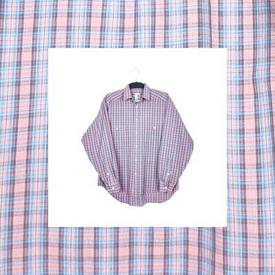 Vintage Checkered Long Sleeve Shirt | S