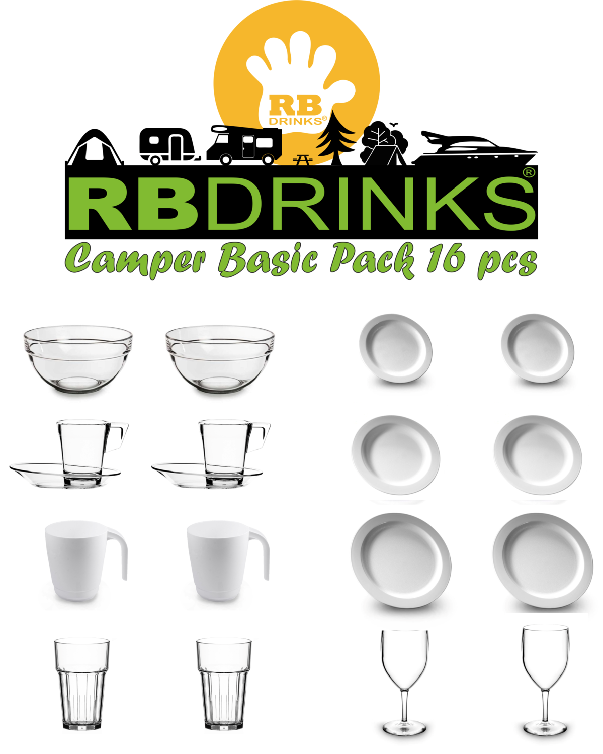 Camper Basic 16 Pcs. Pack