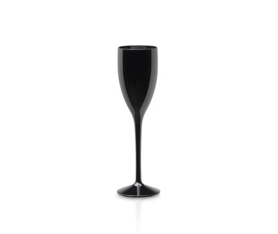 Flute Champagne 12cl Preto