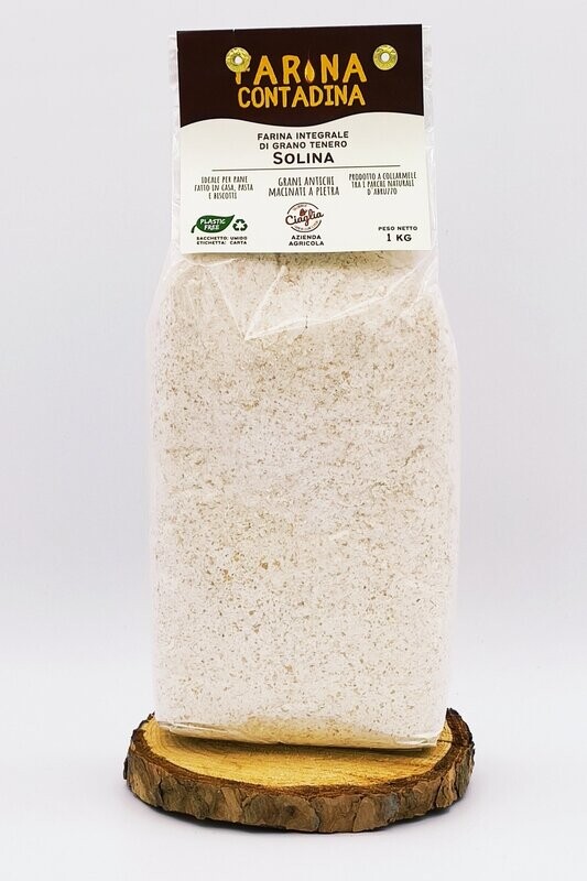 Farina Integrale di Grano Tenero Solina 1Kg