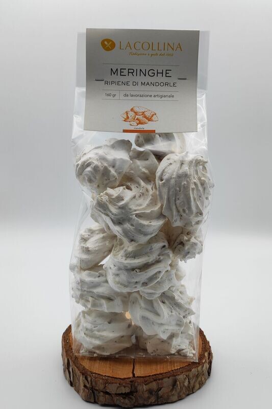 Meringhe Artigianali Ripiene di Mandorle 160 gr