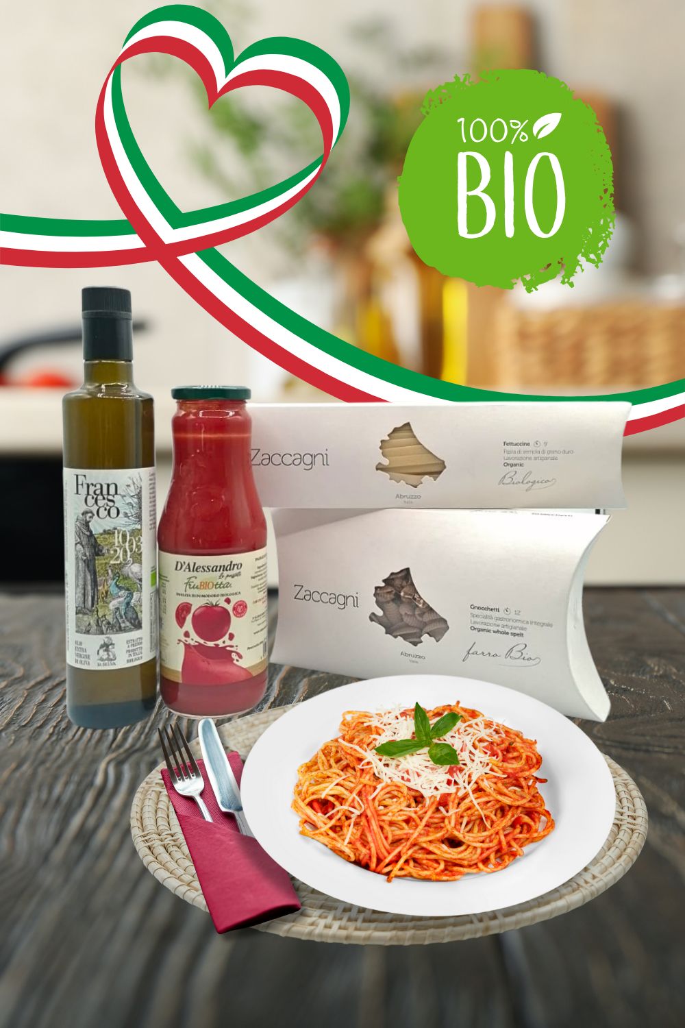 Cesto "ORGOGLIO ITALIANO" -  100%BIO - a partire da