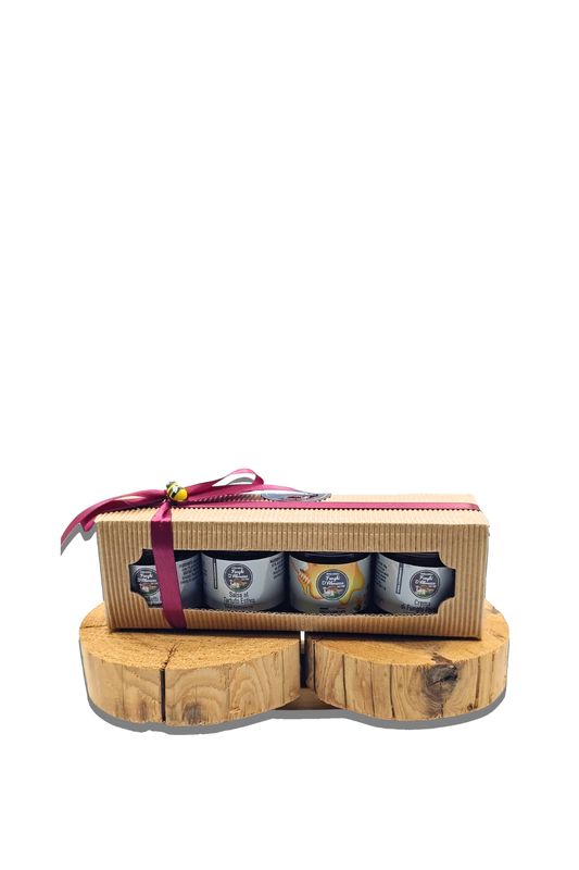 Crema Galletto & Tartufo Bianco Pregiato 80 g - Salsa al Tartufo Nero Estivo 80 g - Miele Millefiori da 50g - Crema Funghi Porcini 80 g
