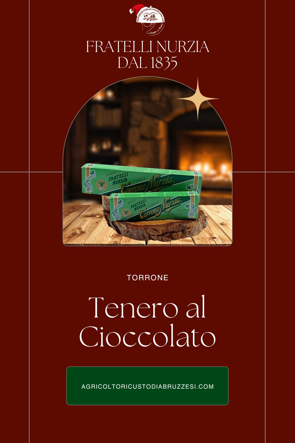 Torrone 86 g/ 220 g Tenero al Cioccolato in Versione "CHRISTMAS GIFT"
