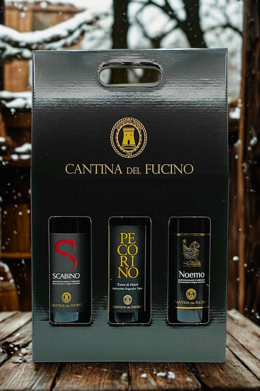 Tris di Vini  Scabino - Noemo - Pecorino in Versione "CHRISTMAS GIFT"