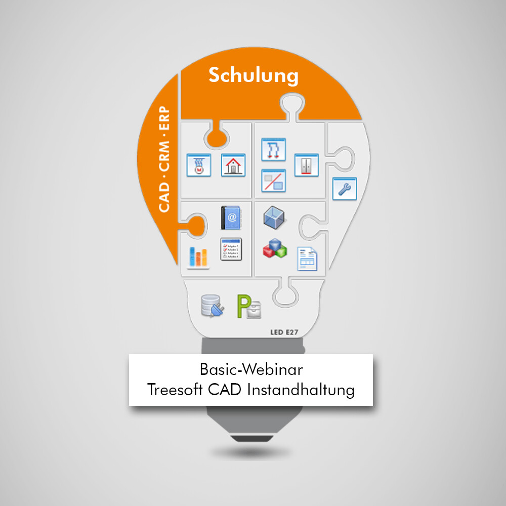 2 Stunden Basic-Webinar Treesoft CAD Instandhaltung