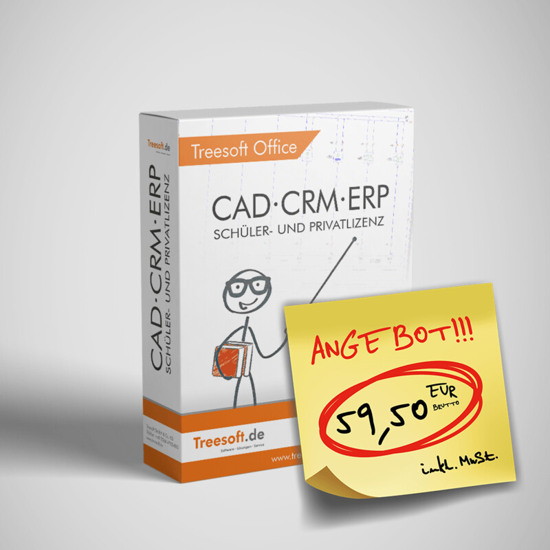 Treesoft Office Schüler- und Privatlizenz (CAD·CRM·ERP) Treesoft Office Schüler- und Privatlizenz (CAD·CRM·ERP)