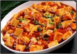 Tofu með lauk, bambus & Szechuan pipar