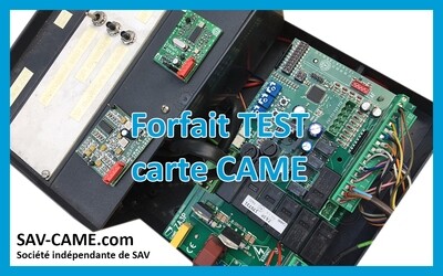 Forfait test carte électronique CAME