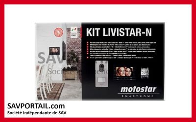 Interphone vidéo filaire MOTOSTAR LIVISTAR Noire