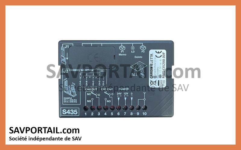 Récepteur radio CARDIN S435 MINI/2 RMS435200.00F