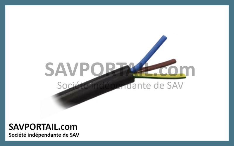 Câble d'alimentation 3 G 1,5 mm²