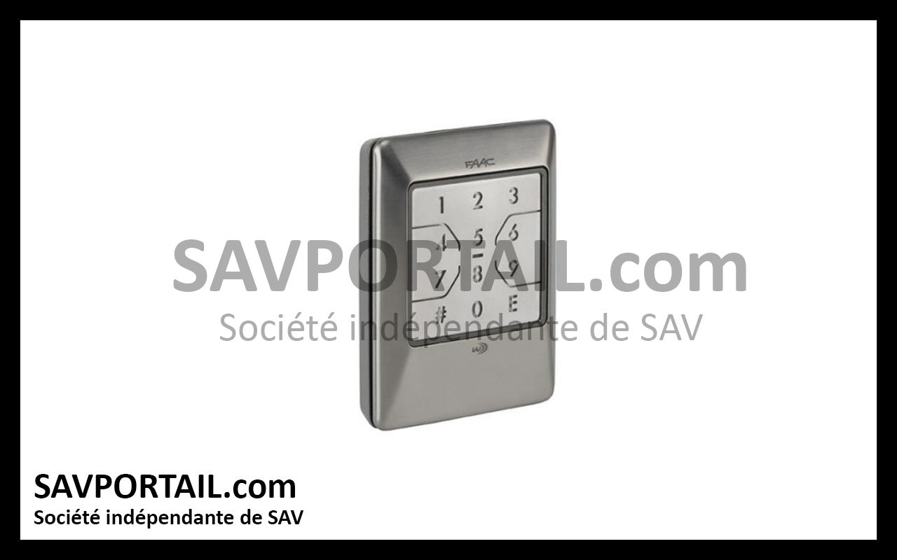 Digicode sans fil FAAC 868 INOX 404038