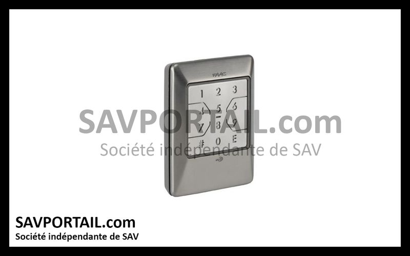 Digicode sans fil FAAC 868 INOX 404038 Digicode sans fil FAAC 868 INOX 404038