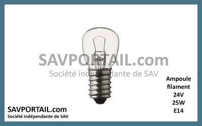 Ampoule filament E14 24V 25W