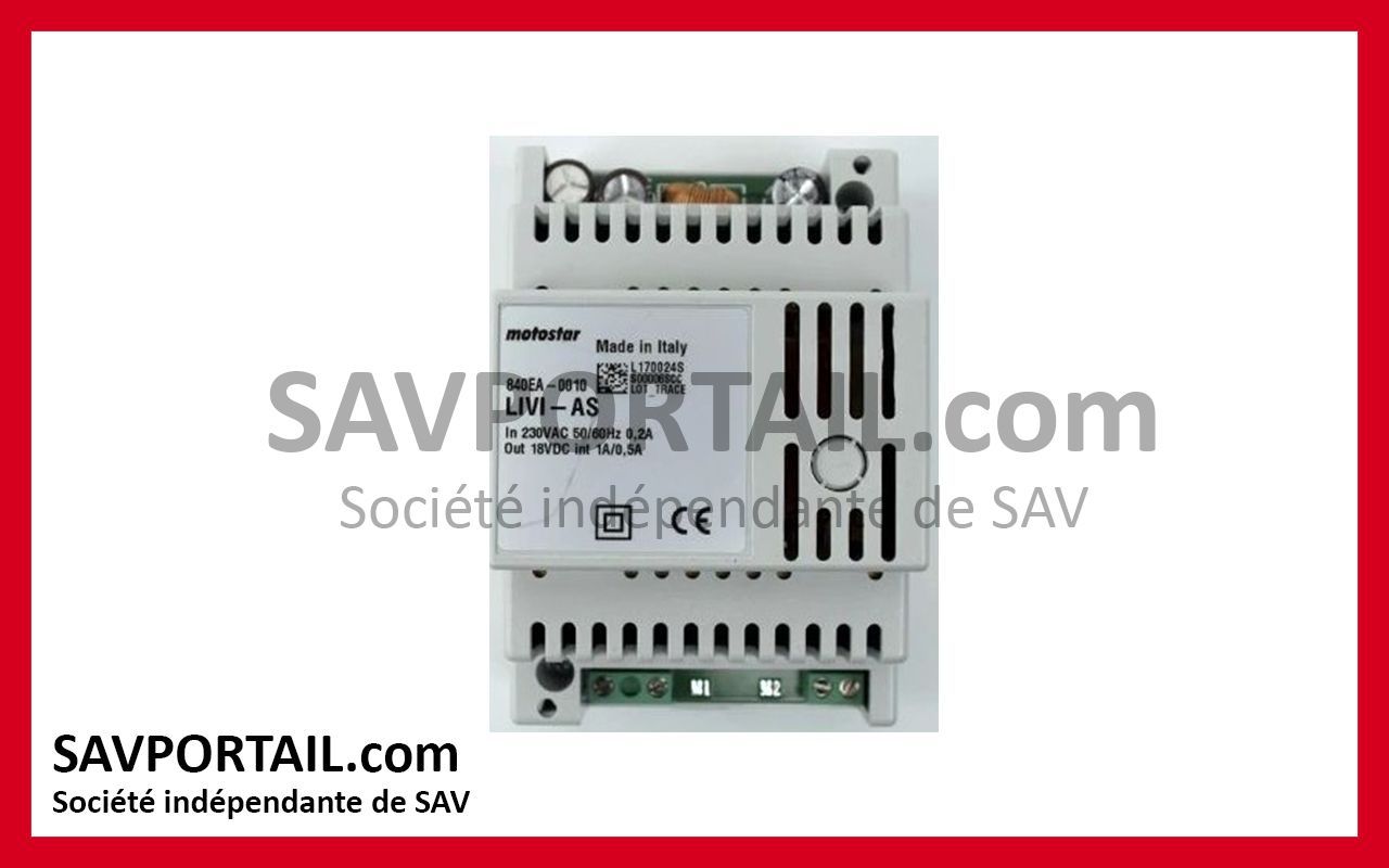 Alimentation pour interphone MOTOSTAR Livistar Alimentation pour interphone MOTOSTAR Livistar