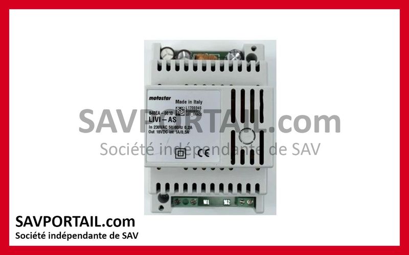 Alimentation pour interphone MOTOSTAR Livistar Alimentation pour interphone MOTOSTAR Livistar