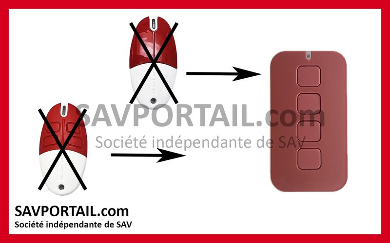 Télécommande de remplacement MOTOSTAR CLIKSTAR RE 532 / RE 534