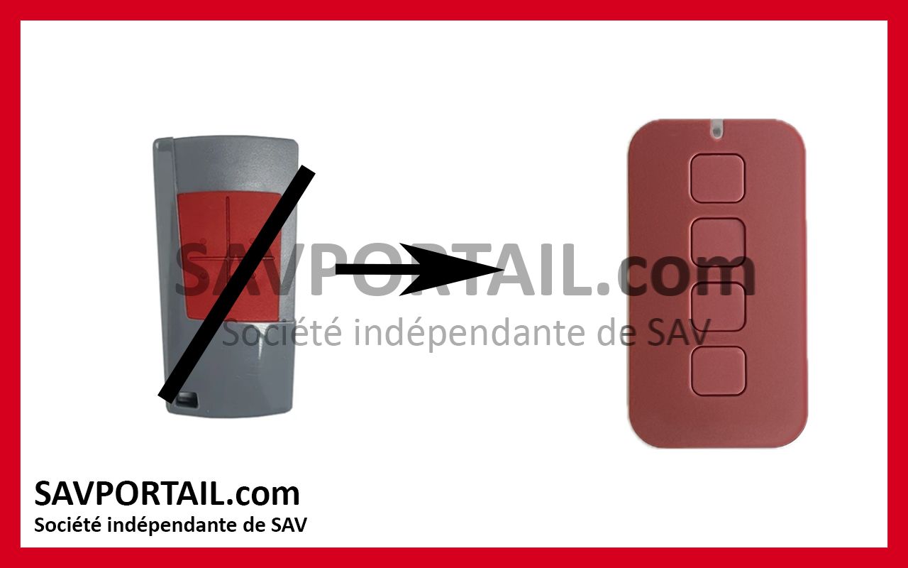 Télécommande de remplacement MOTOSTAR CLIK4 MVS Télécommande de remplacement MOTOSTAR CLIK4 MVS