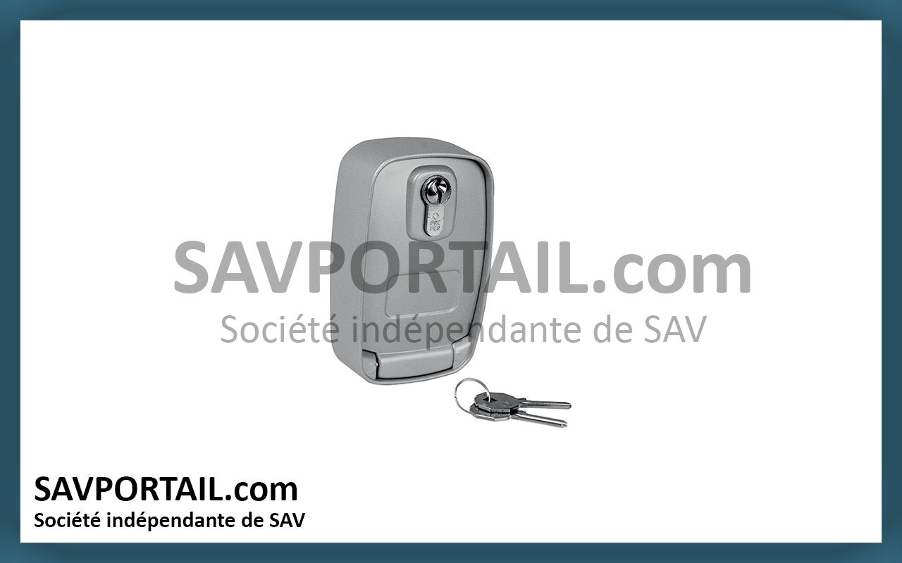 Boîtier métallique externe pour le déverrouillage des moteurs KEY AUTOMATION BMET