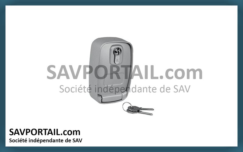 Boîtier métallique externe pour le déverrouillage des moteurs KEY AUTOMATION BMET