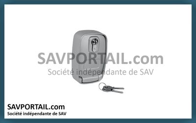 Boîtier métallique externe pour le déverrouillage des moteurs KEY AUTOMATION BMET