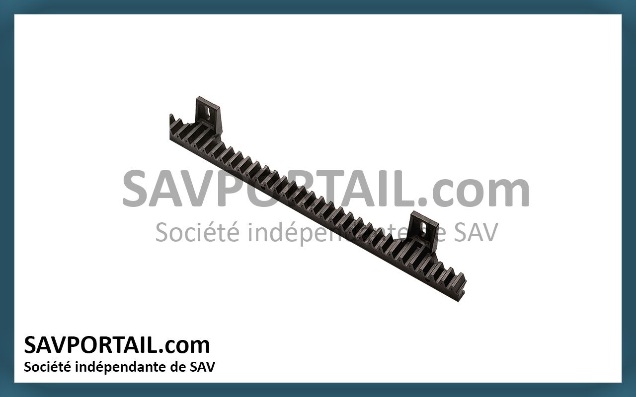 Crémaillère M4 en nylon L=1000 mm jusqu'à 800 kg KEY AUTOMATION RN800