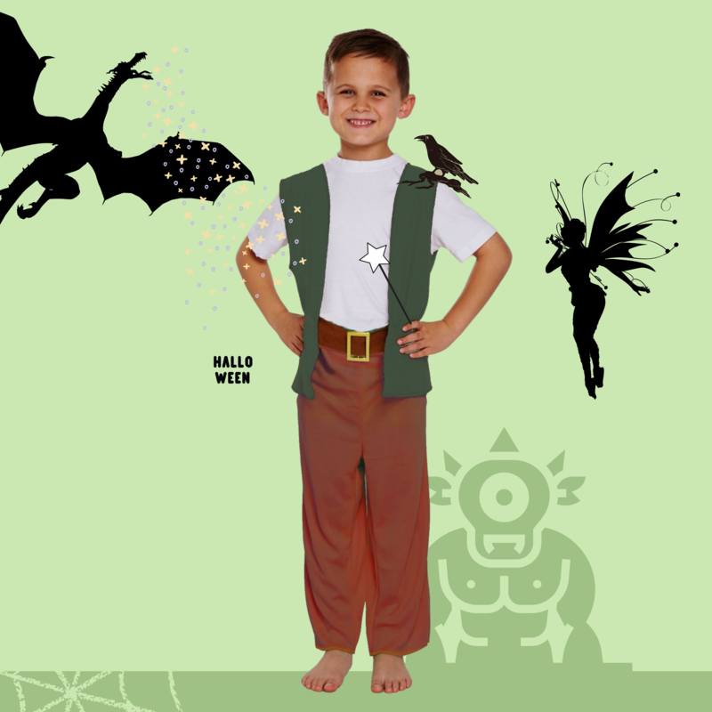 BOYS FRIENDLY GIANT BFG CHILDREN FANCY DRESS COSTUME BOYS BOOK WEEK OUTFITS 4-12