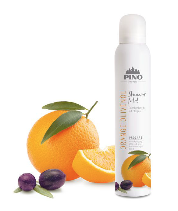 Duschschaum Orange Olivenöl