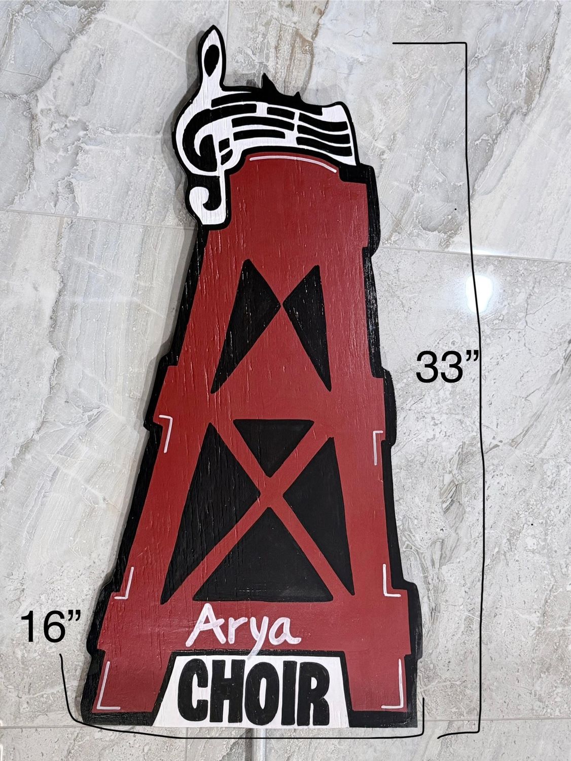 Wooden Choir Yard Sign