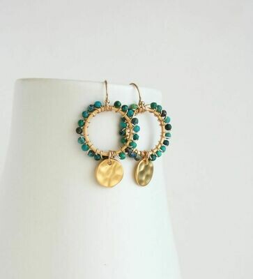 Turquoise charm Earrings
