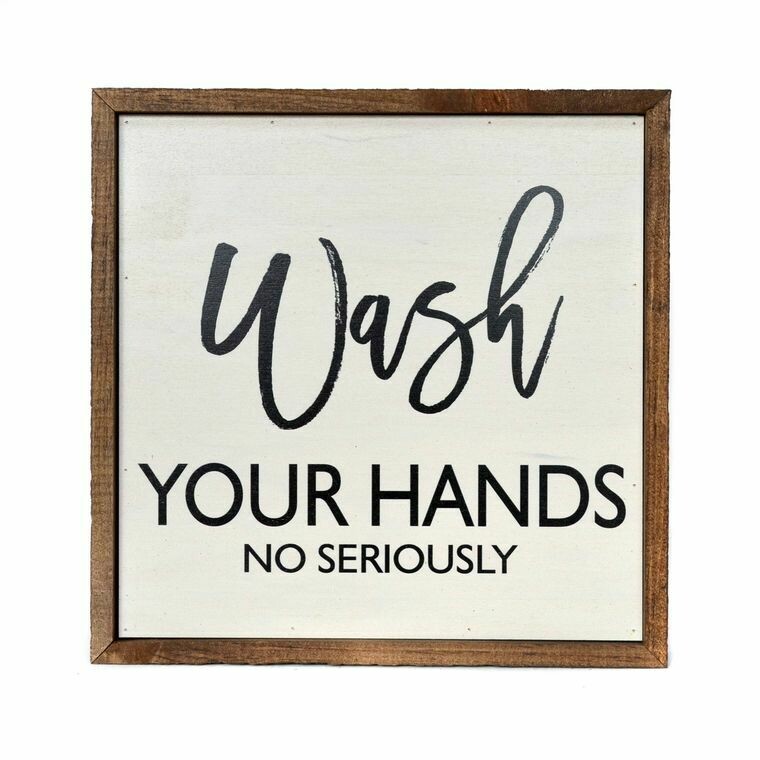 Wash Your Hands wall hanging